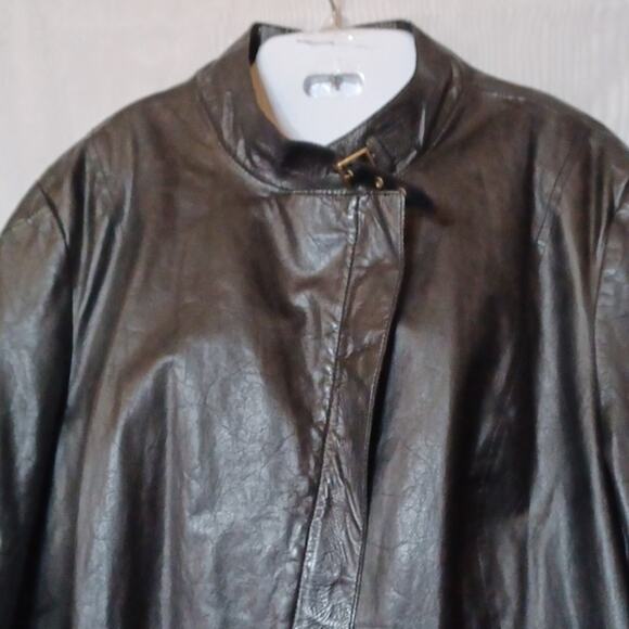 ANDREW MARC New York Women's Black Genuine Leather Jacket. 2X - Picture 7 of 16